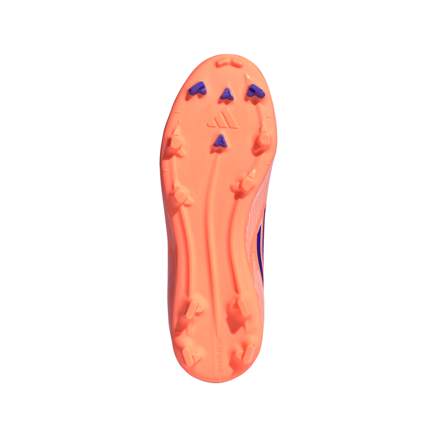 Adidas Junior F50 League Mid FG/AG Firm Ground Soccer Cleat - Beam Orange/Lucid Blue/Cloud White