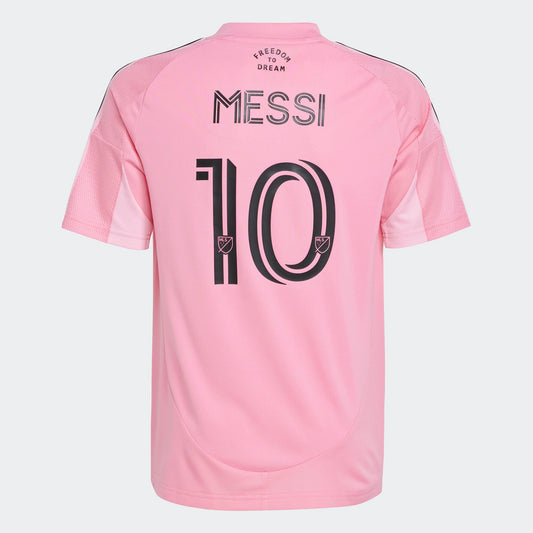 Kid's Replica Adidas Messi Inter Miami Home Jersey 2025
