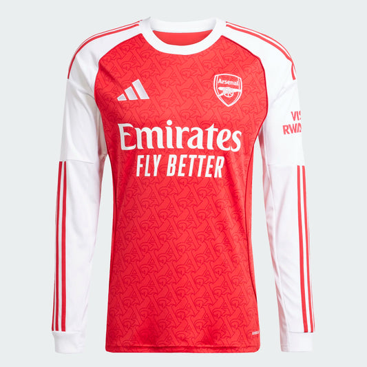 Men's Replica Arsenal Long Sleeve Home Jersey 25/26