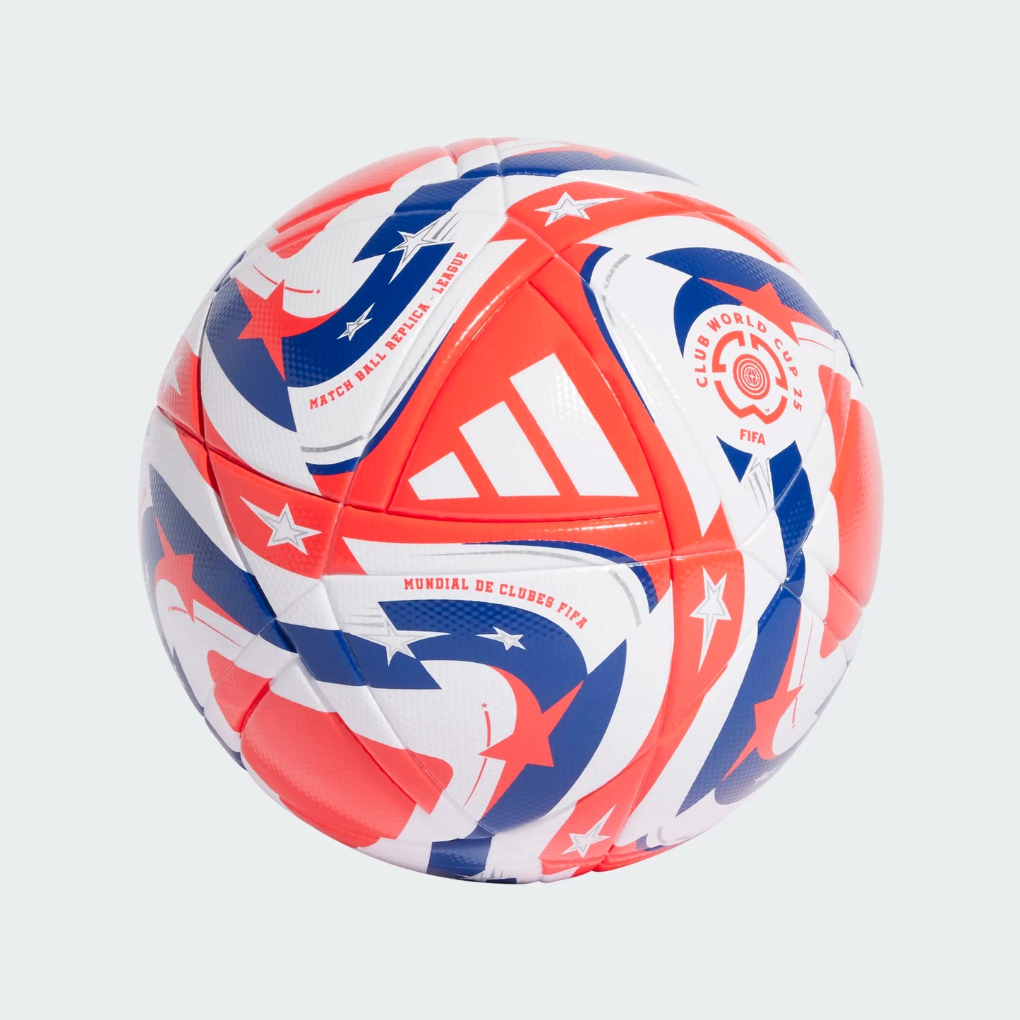 FIFA Club World Cup League Soccer Ball (Size 5) - White/Lucid Red/Blue/Silver