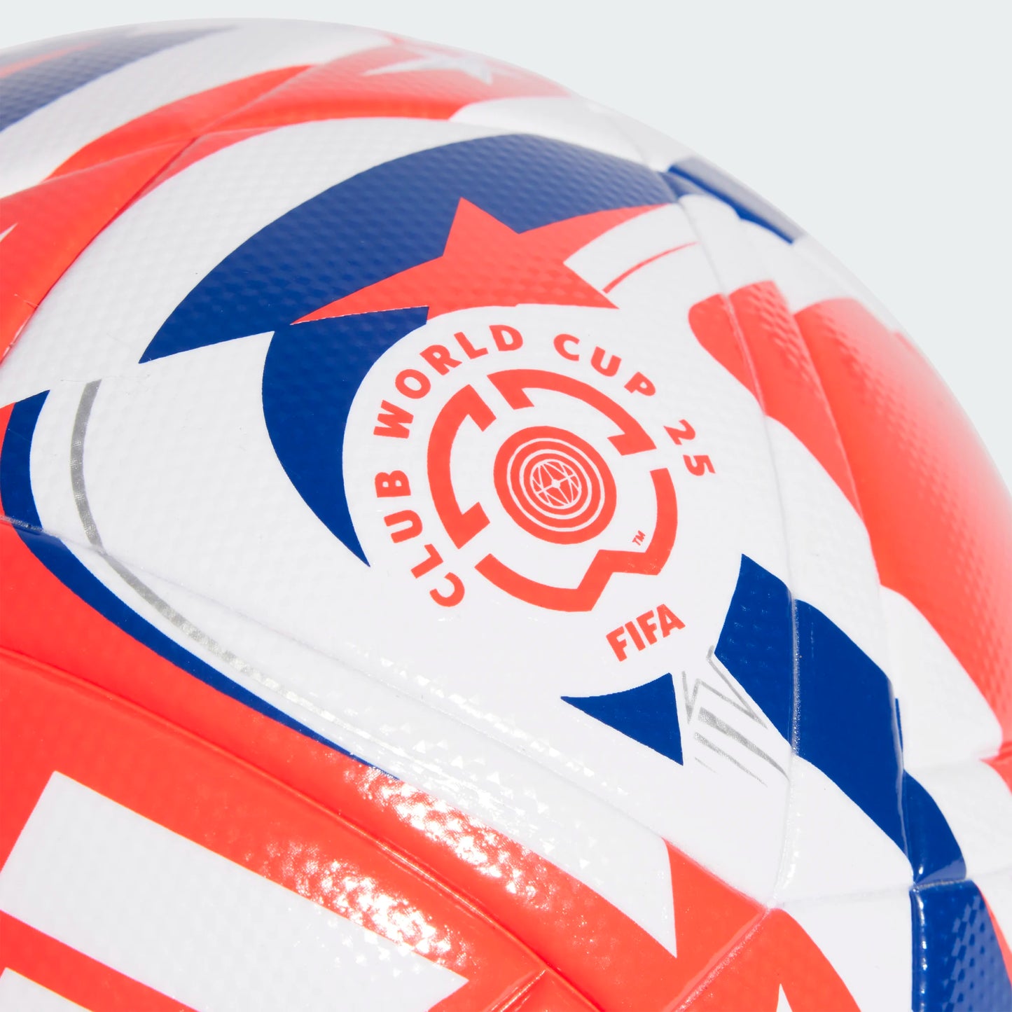 FIFA Club World Cup League Soccer Ball (Size 5) - White/Lucid Red/Blue/Silver