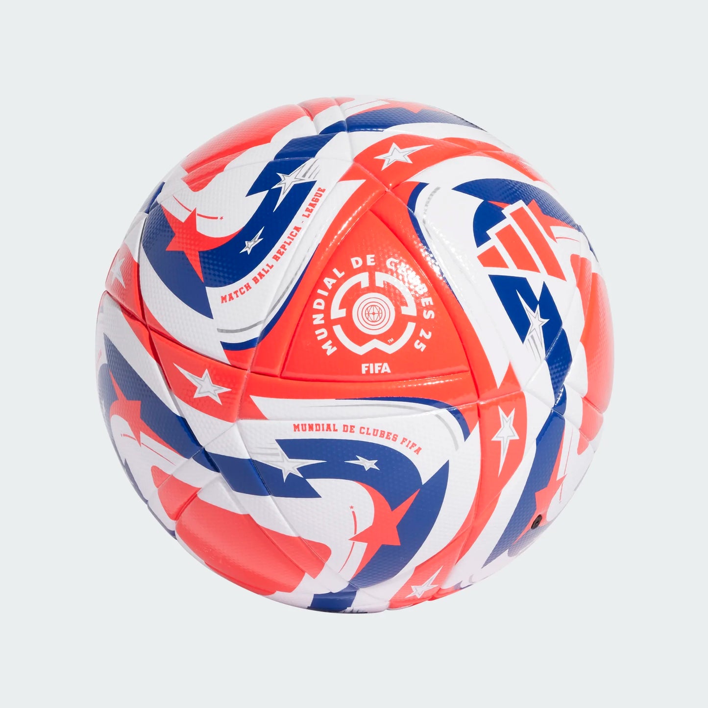 FIFA Club World Cup League Soccer Ball (Size 5) - White/Lucid Red/Blue/Silver