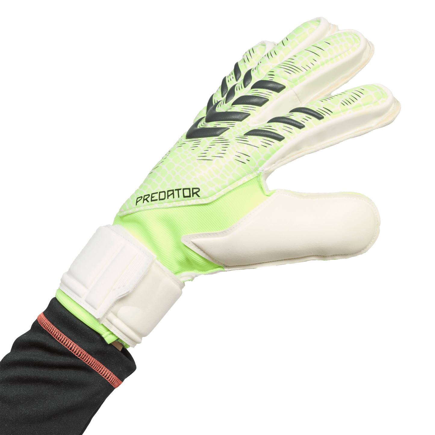 Predator Match Fingersave Goalkeeper Glove - Lucid Lemon/White/Black