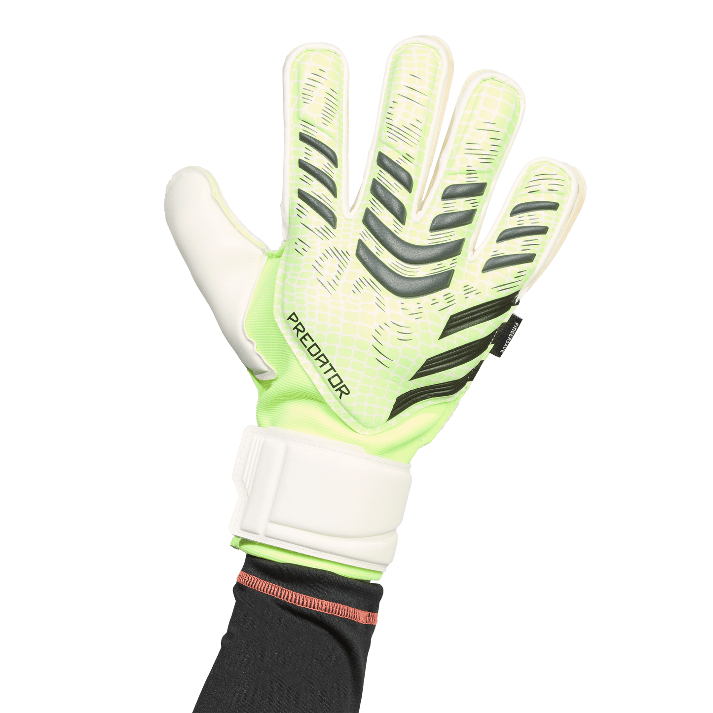 Predator Match Fingersave Goalkeeper Glove - Lucid Lemon/White/Black