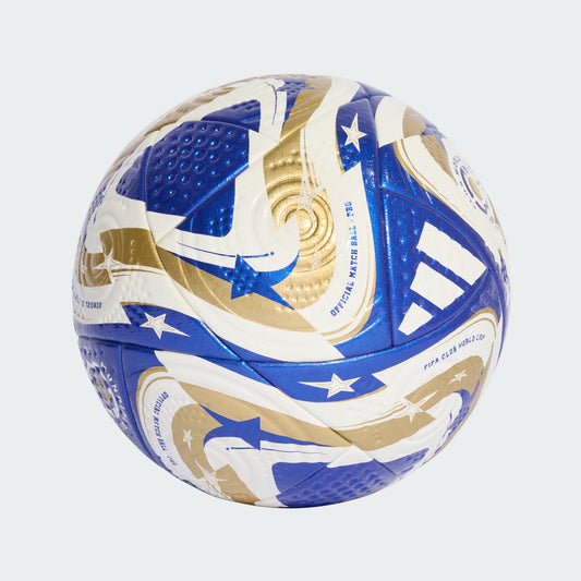 Adidas FIFA Club World Cup Finals 2025 Pro Soccer Ball (Size 5) - White/Blue/Metallic Gold/Dark Blue