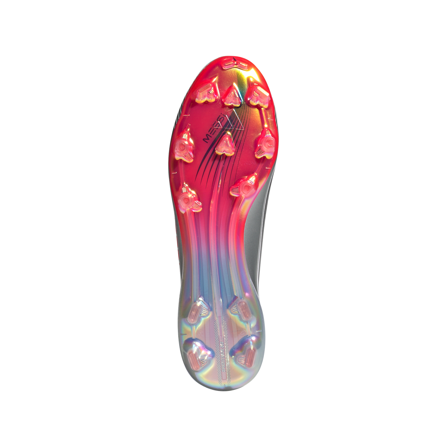 adidas F50 Elite Messi FG Firm Ground Soccer Cleat - Cloud White/Lucid Red/Silver Metallic