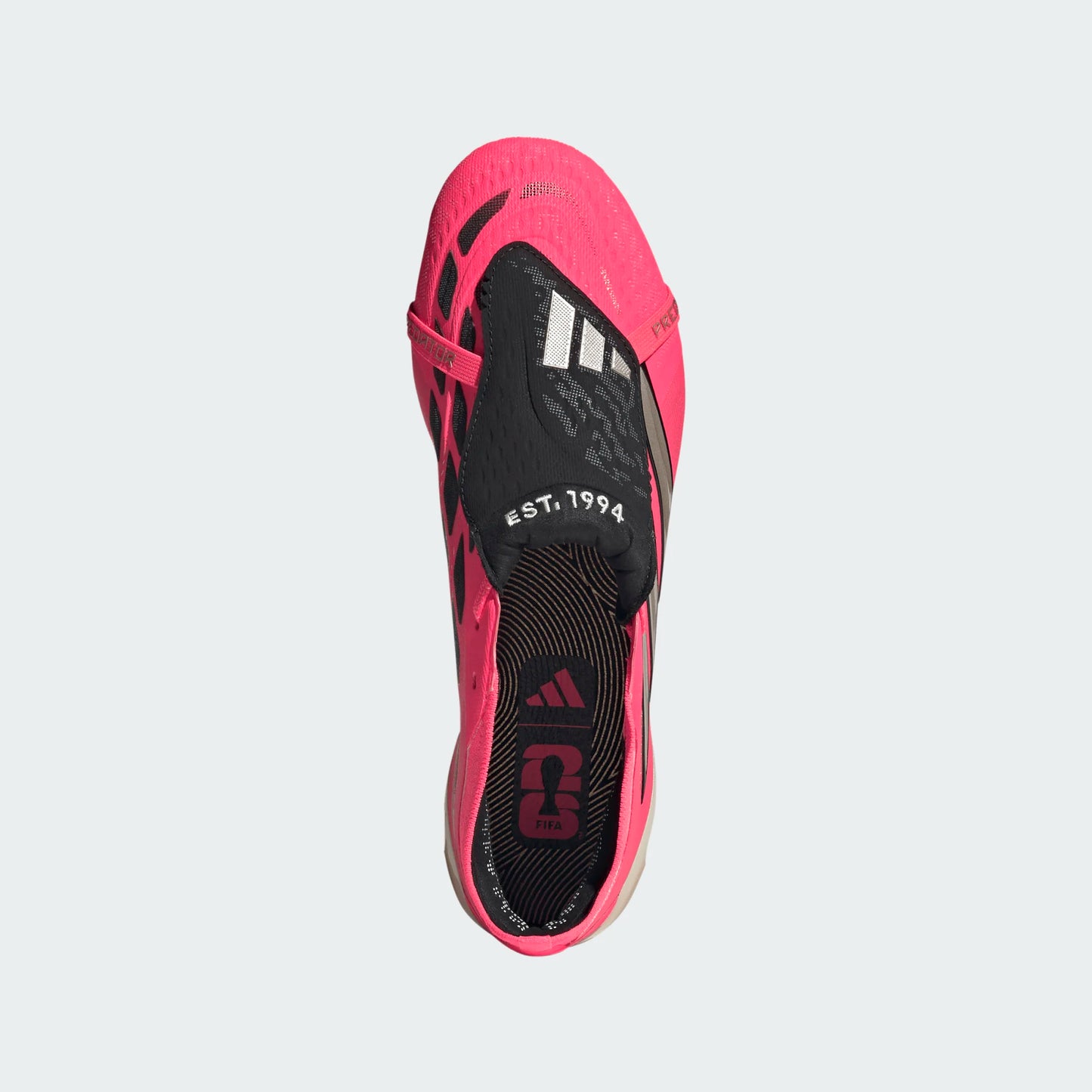 Adidas Predator Elite FT FG Firm Ground Soccer Cleats - Solar Turbo/Thermal Chrome/Core Black