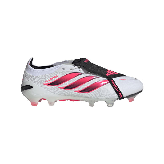 adidas Predator Elite FoldTongue FT FG Firm Ground Soccer Cleats- Cloud White / Solar Turbo / Core Black