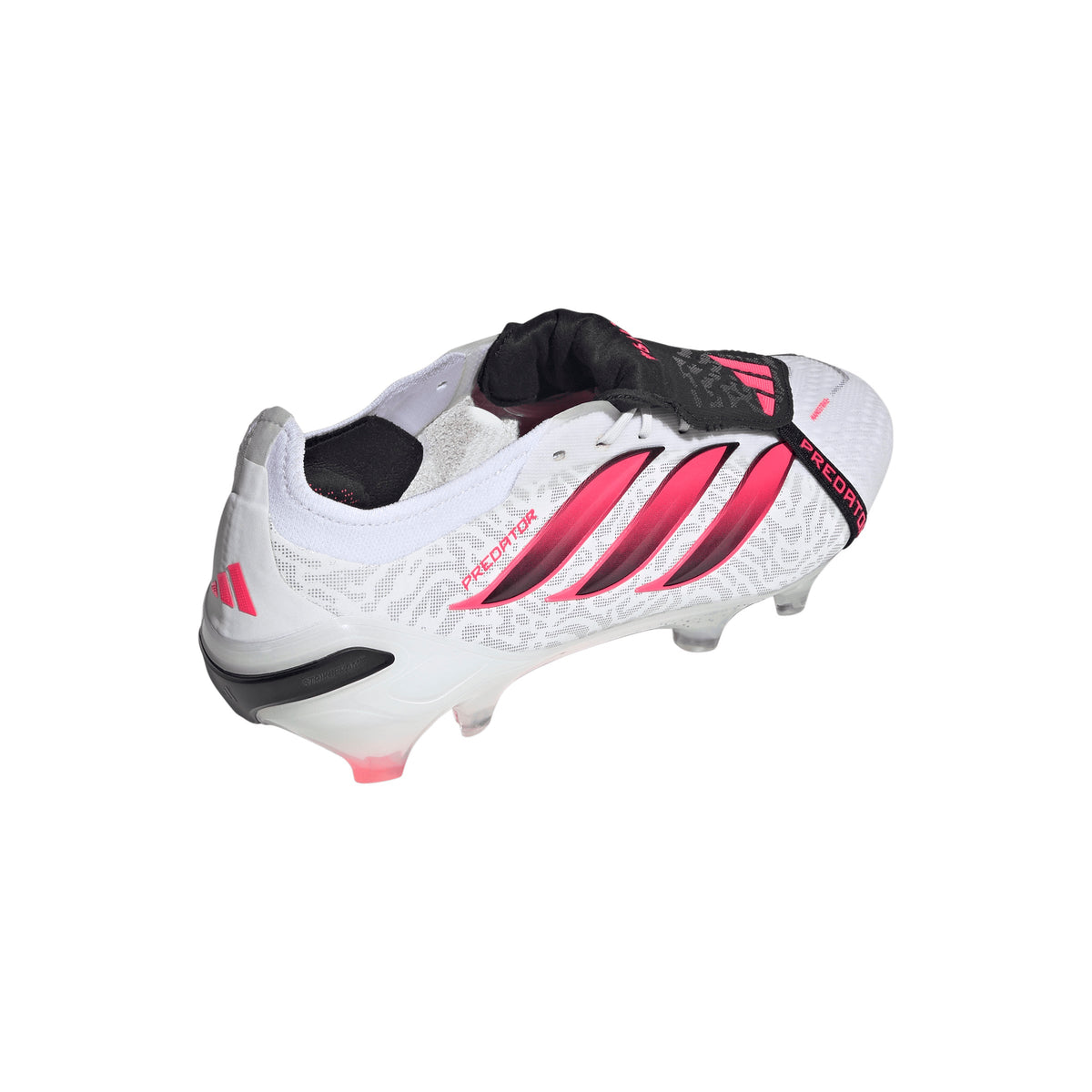 adidas Predator Elite FoldTongue FT FG Firm Ground Soccer Cleats- Cloud White / Solar Turbo / Core Black