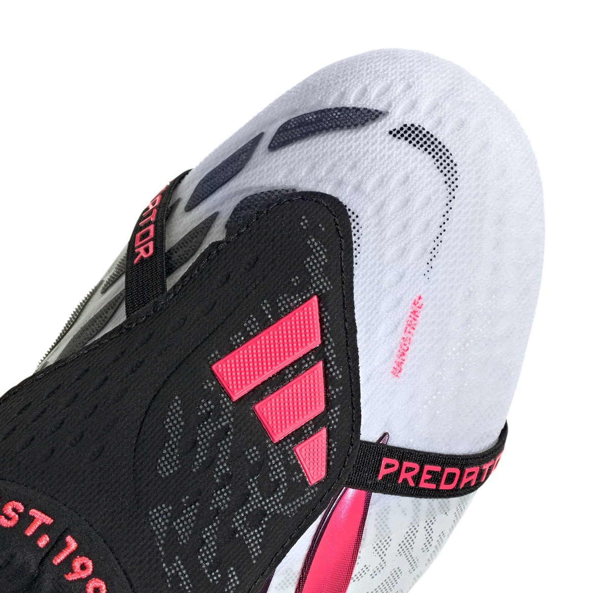 adidas Predator Elite FoldTongue FT FG Firm Ground Soccer Cleats- Cloud White / Solar Turbo / Core Black