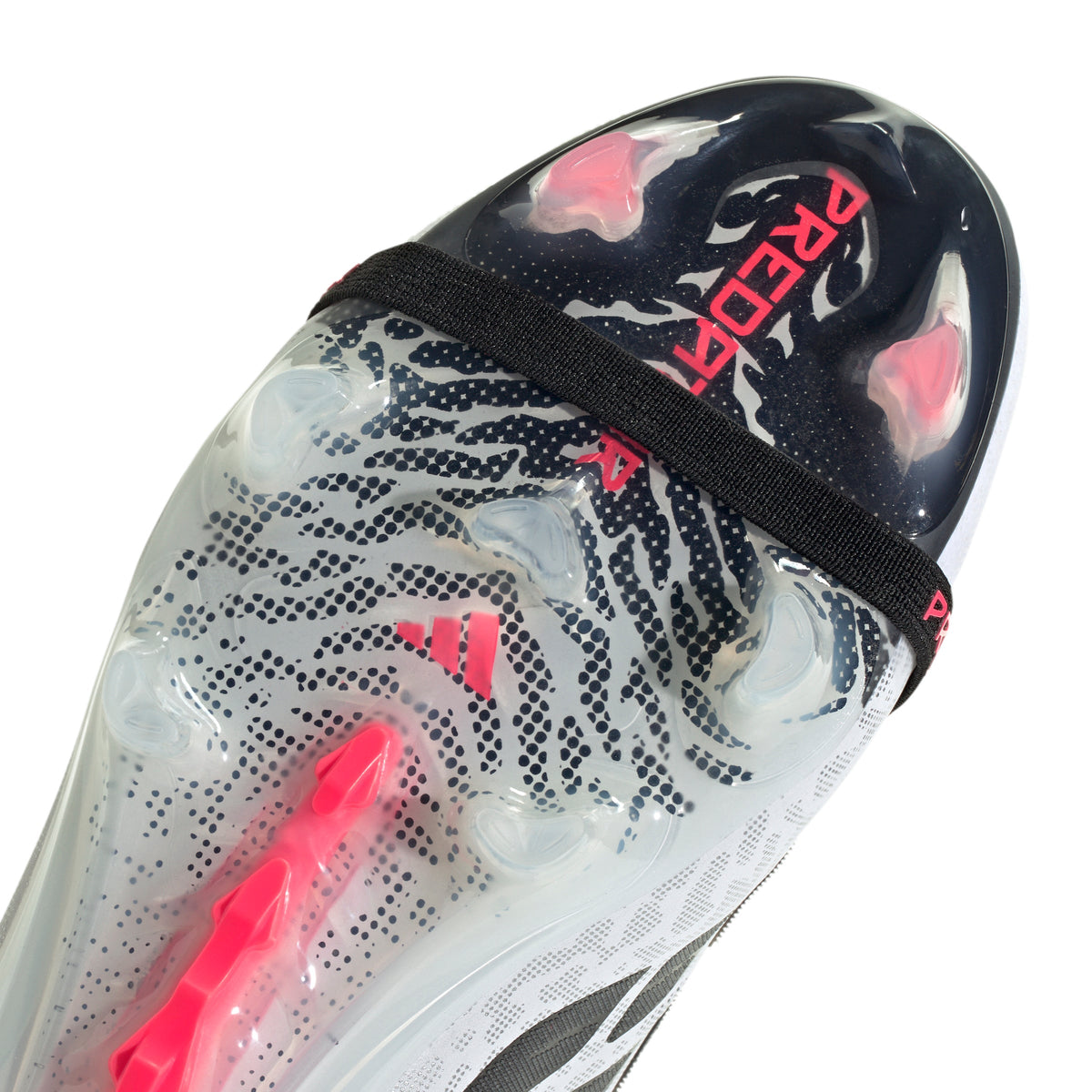adidas Predator Elite FoldTongue FT FG Firm Ground Soccer Cleats- Cloud White / Solar Turbo / Core Black