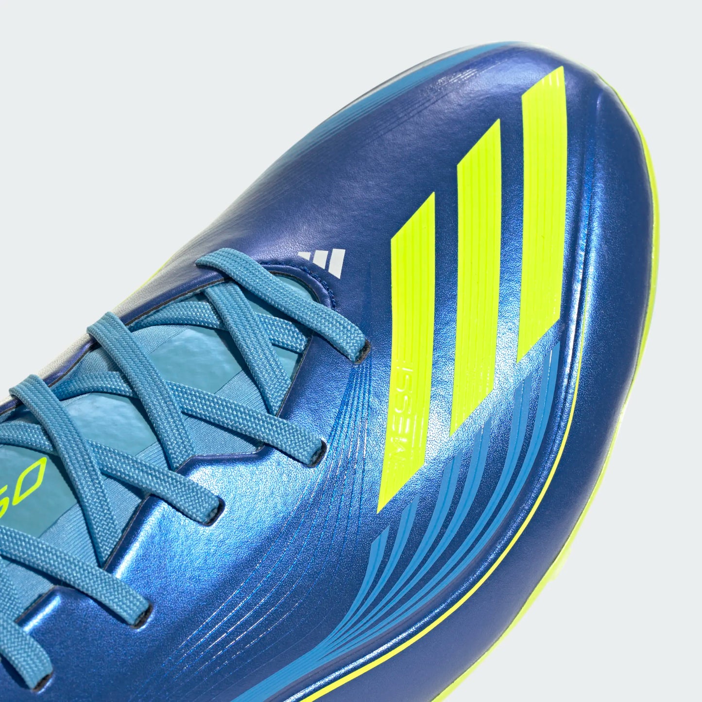Adidas Messi F50 League FG Firm Ground Soccer Cleat - Team Royal Blue/Solar Yellow/Semi Blue Burst