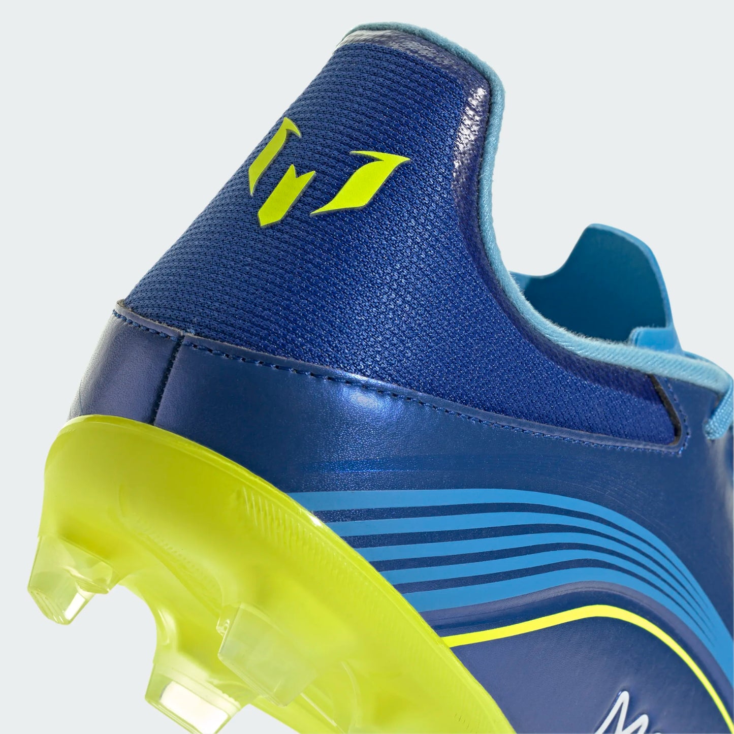 Adidas Messi F50 League FG Firm Ground Soccer Cleat - Team Royal Blue/Solar Yellow/Semi Blue Burst