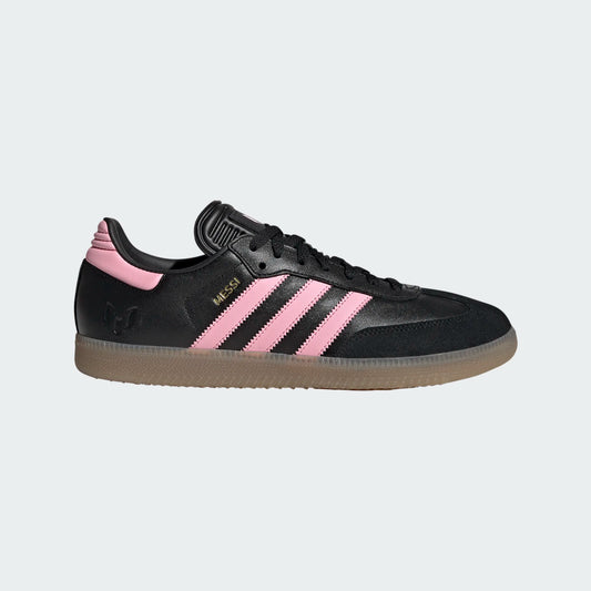 Adidas Samba Messi IN Indoor Soccer Shoe - Carbon Black/Gold Metallic/Gum