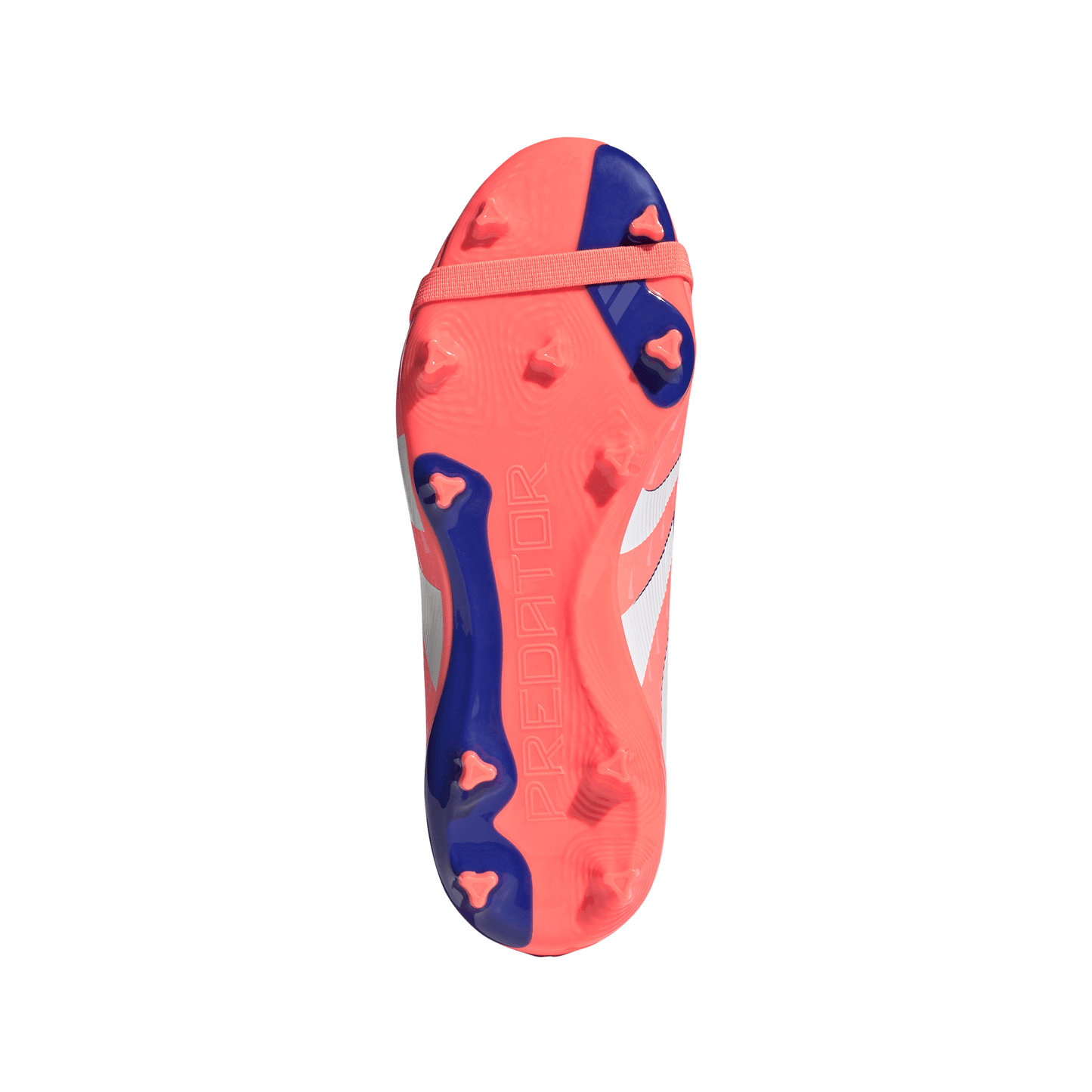 Adidas Junior Predator League Fold Tongue FG Firm Ground Soccer Cleat - Signal Coral/Cloud White/Beam Orange