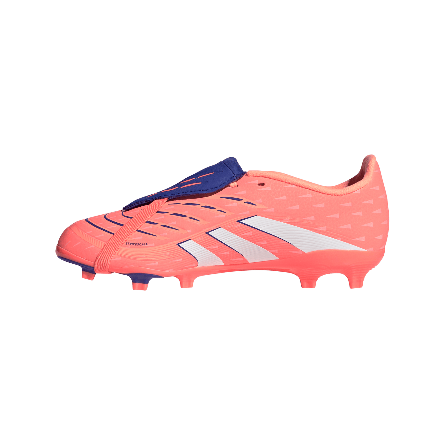 Adidas Junior Predator League Fold Tongue FG Firm Ground Soccer Cleat - Signal Coral/Cloud White/Beam Orange