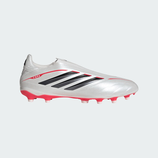 Adidas Copa Pure IV League Laceless FG Firm Ground Soccer Cleat - Zero Metallic/Core Black/Lucid Red