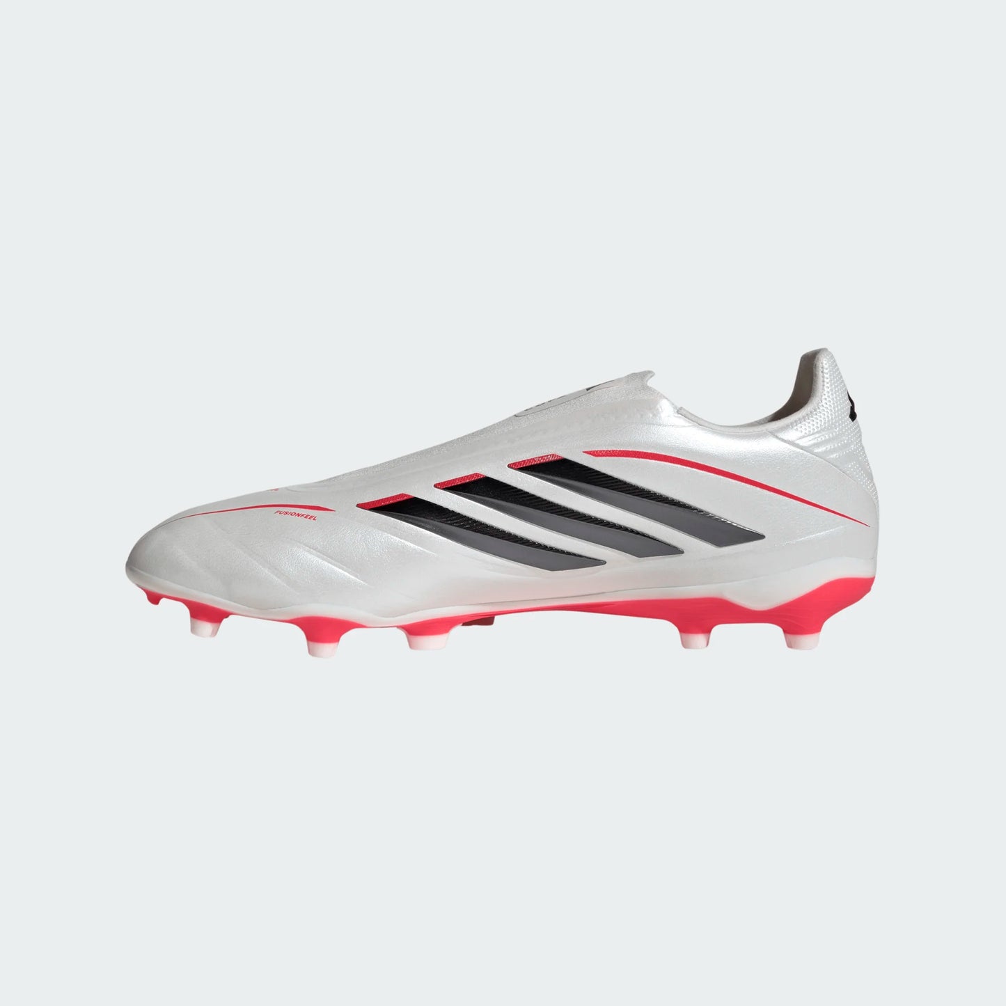 Adidas Copa Pure IV League Laceless FG Firm Ground Soccer Cleat - Zero Metallic/Core Black/Lucid Red