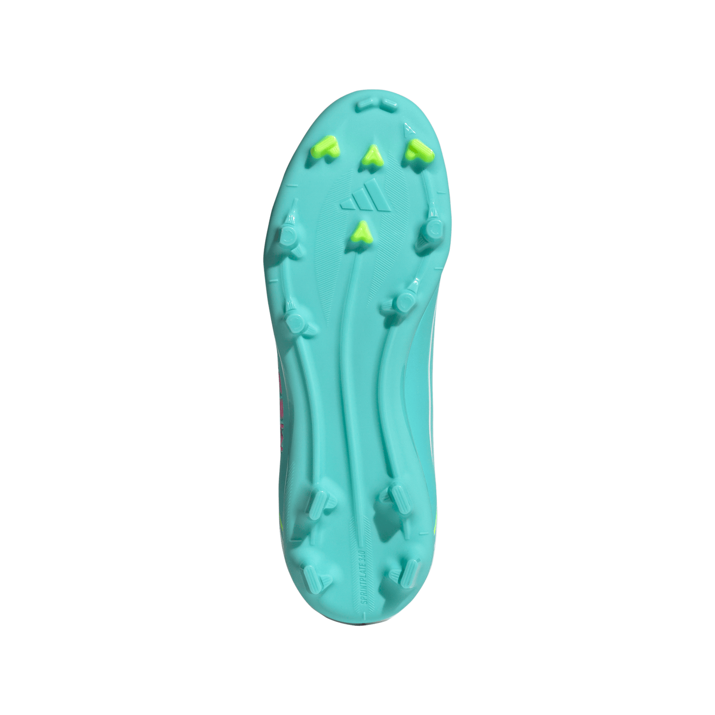 Adidas Junior Messi F50 League FG Firm Ground Soccer Cleat - Cloud White/Lucid Pink/Flash Aqua