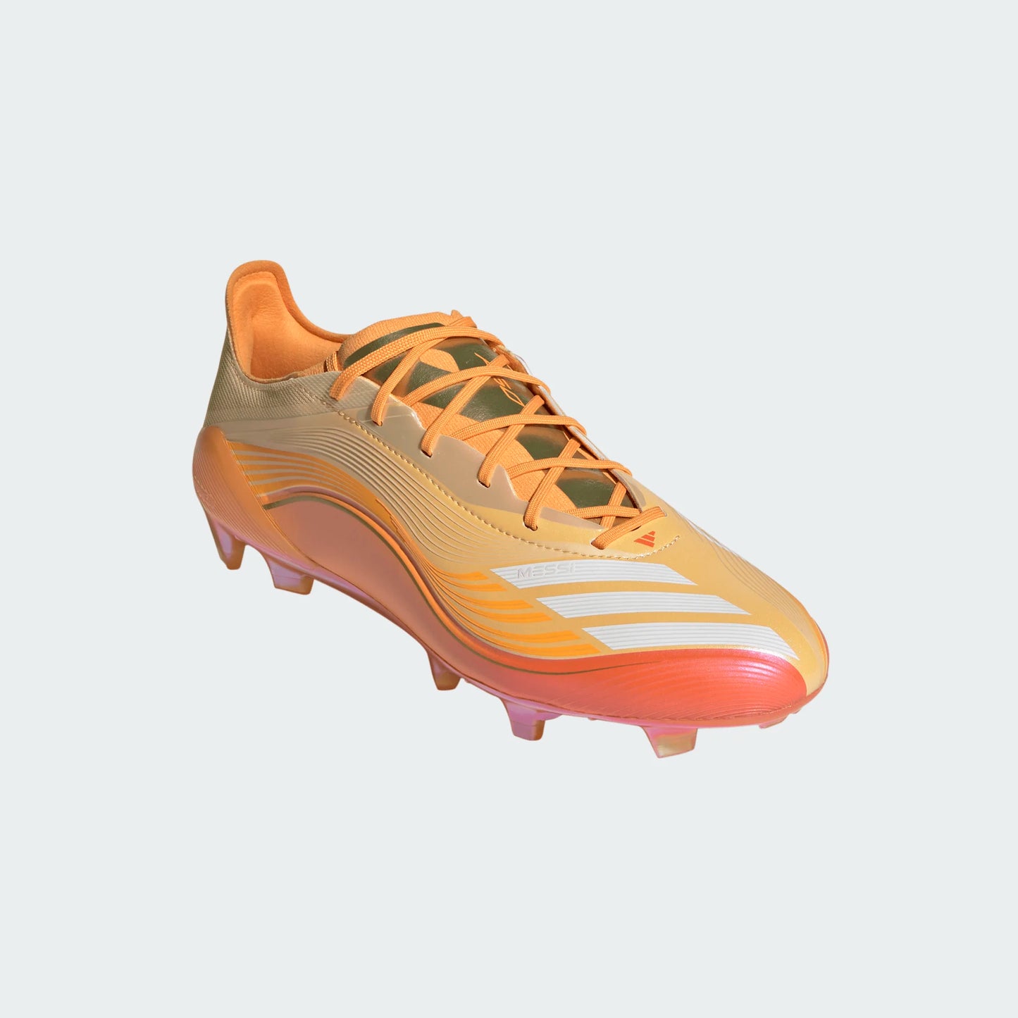 Adidas Messi F50 Elite FG Firm Ground Soccer Cleat - Ice Tangerine/Gold Metallic/Pure Tangerine