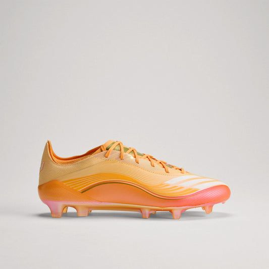 Adidas Messi F50 Elite FG Firm Ground Soccer Cleat - Ice Tangerine/Gold Metallic/Pure Tangerine