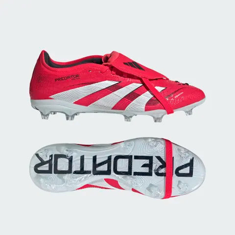 Adidas Predator Pro FT Fold Tongue FG Firm Ground Soccer Cleat - Lucid Red/Cloud White/Core Black