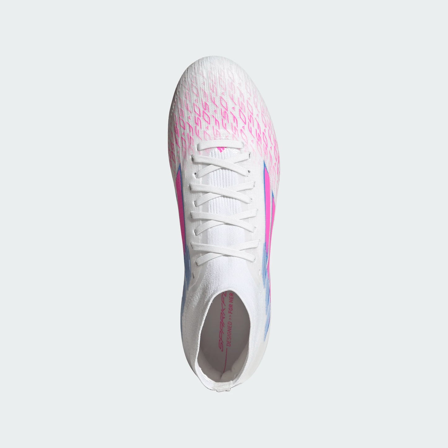 Adidas Women's F50 Sparkfusion Pro FG/AG Firm Ground Soccer Cleat - Cloud White/Lucid Pink/Cloud White