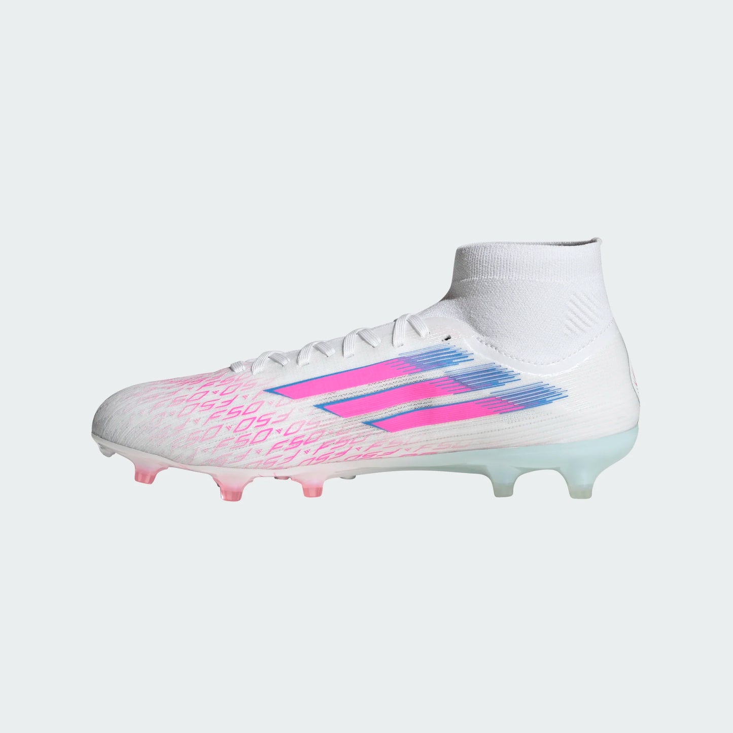 Adidas Women's F50 Sparkfusion Pro FG/AG Firm Ground Soccer Cleat - Cloud White/Lucid Pink/Cloud White