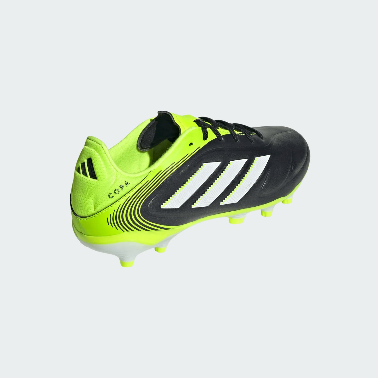 Adidas Junior Copa Pure 3 League FG Firm Ground Soccer Cleat - Core Black/Cloud White/Lucid Lemon