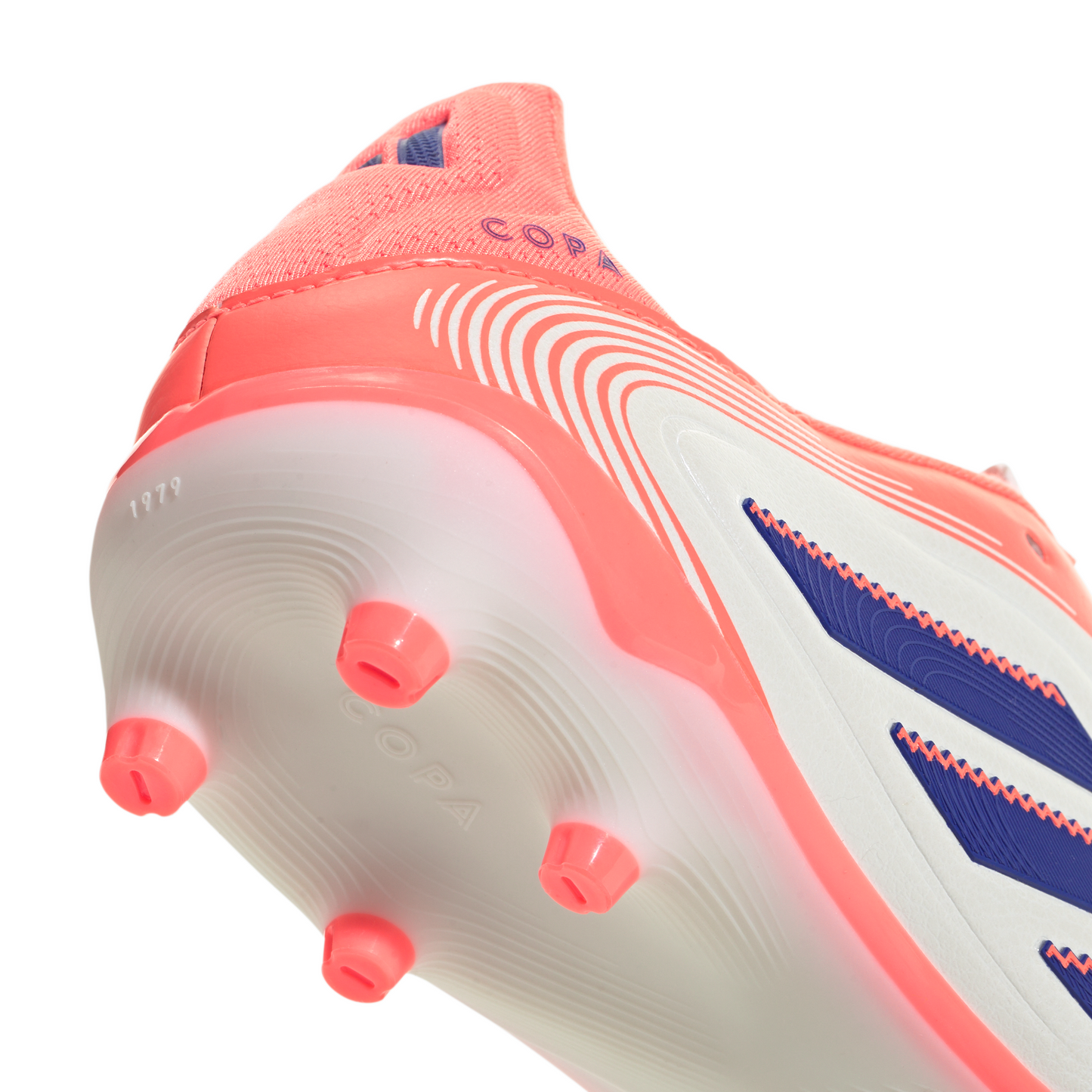 Adidas Junior Copa Pure 3 League FG Firm Ground Soccer Cleat - Off White/Lucid Blue/Signal Coral