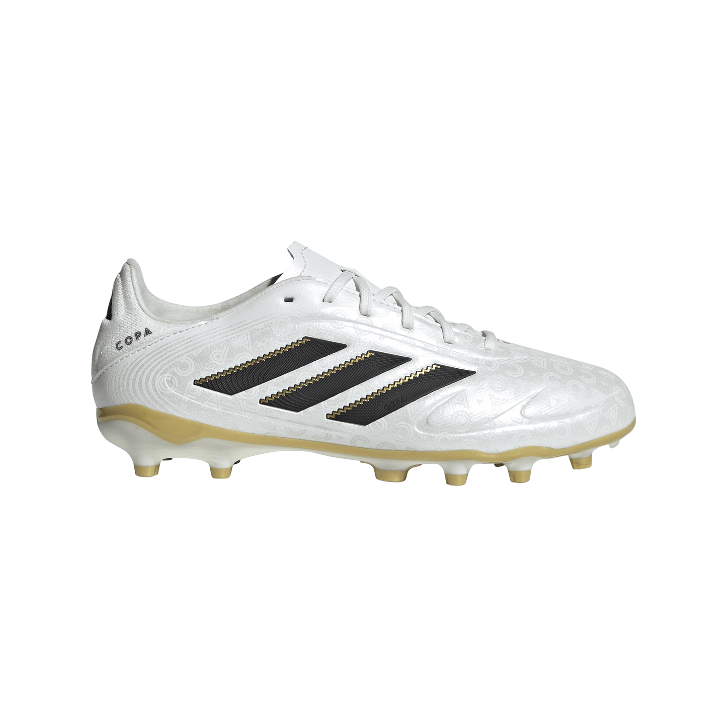 Adidas Junior Copa Pure 3 League FG Firm Ground Soccer Cleat - Zero Metalic/Core Black/Gold Metallic