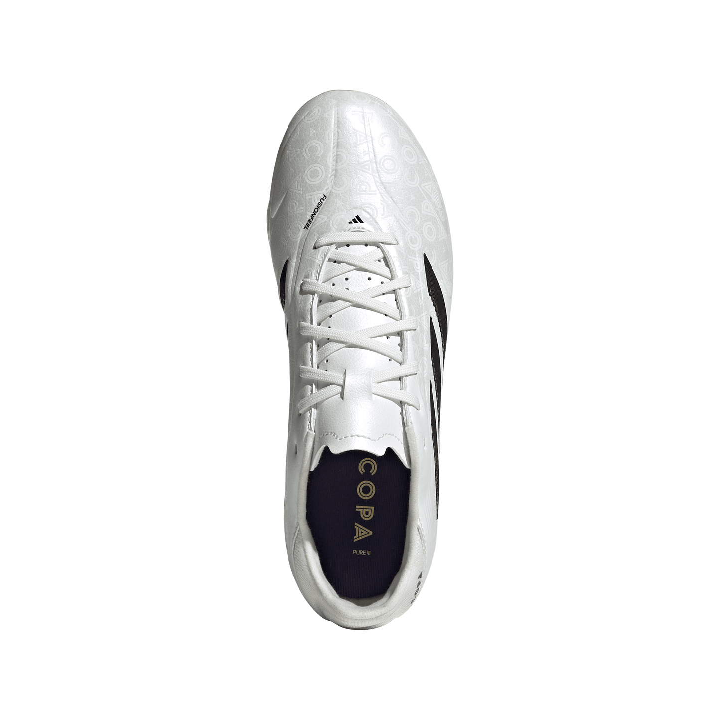 Adidas Junior Copa Pure 3 League FG Firm Ground Soccer Cleat - Zero Metalic/Core Black/Gold Metallic