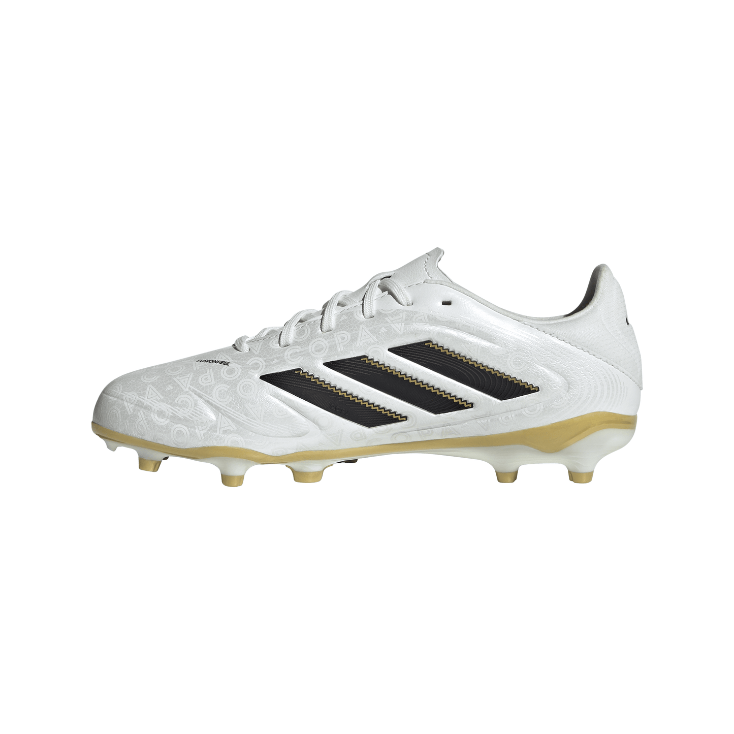 Adidas Junior Copa Pure 3 League FG Firm Ground Soccer Cleat - Zero Metalic/Core Black/Gold Metallic