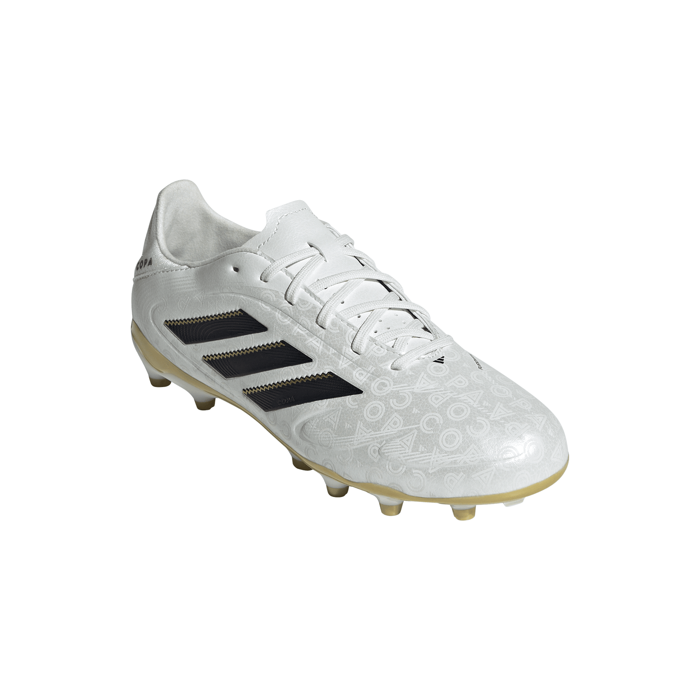 Adidas Junior Copa Pure 3 League FG Firm Ground Soccer Cleat - Zero Metalic/Core Black/Gold Metallic