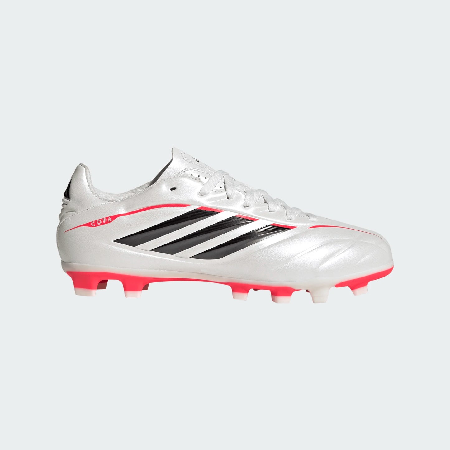 Adidas Junior Copa Pure IV Club FG/MG Firm Ground Soccer Cleat - Zero Metallic/Core Black/Lucid Red