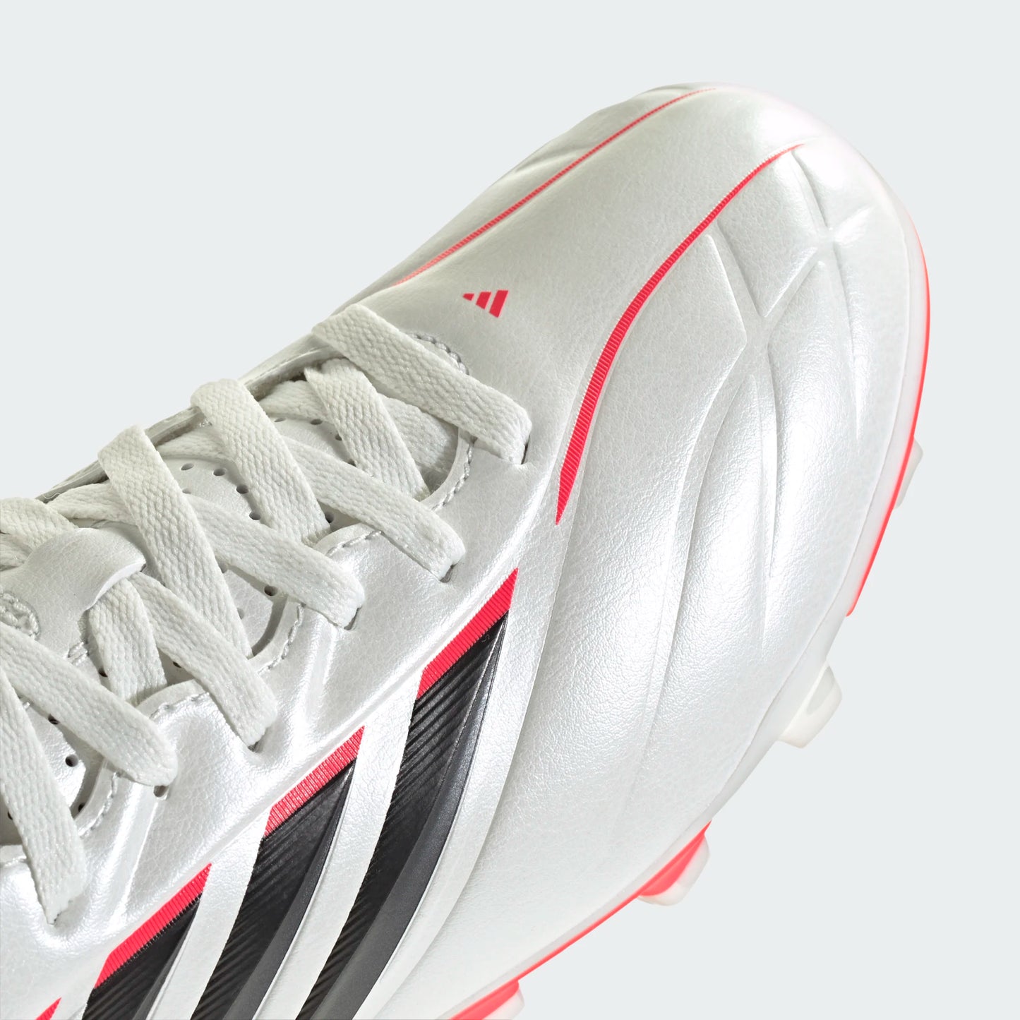 Adidas Junior Copa Pure IV Club FG/MG Firm Ground Soccer Cleat - Zero Metallic/Core Black/Lucid Red