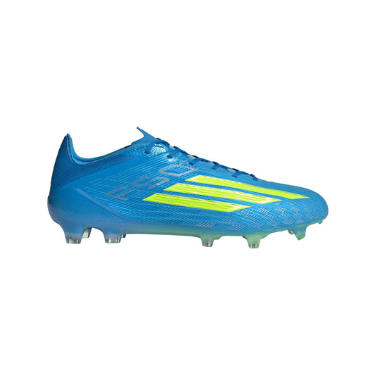 adidas F50 Elite FG Firm Ground Soccer Cleats-Lucid Ray Blue/Team Solar Yellow 2/ Lucid Aquamarine