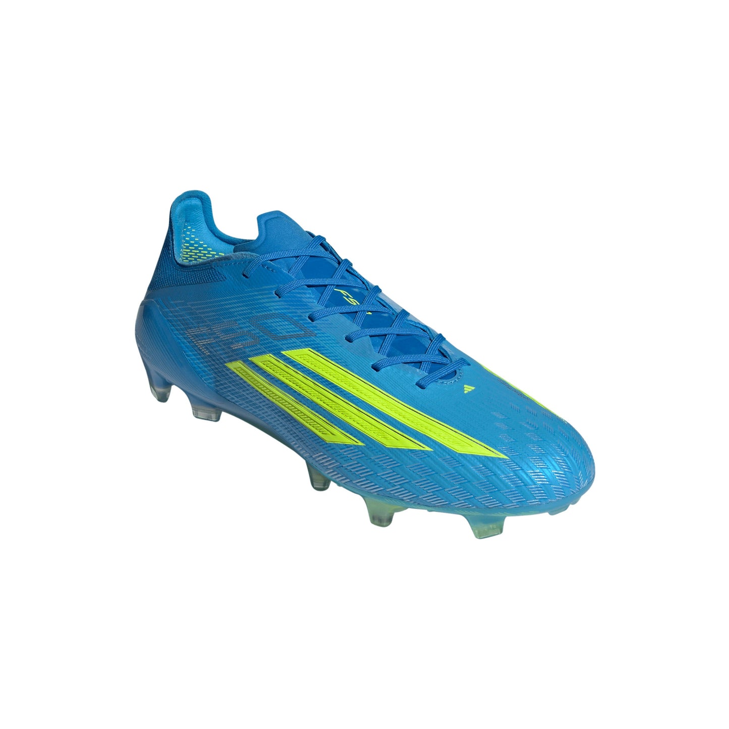 Adidas F50 Elite FG Firm Ground Soccer Cleat - Lucid Ray Blue/Team Solar Yellow 2/Lucid Aquamarine