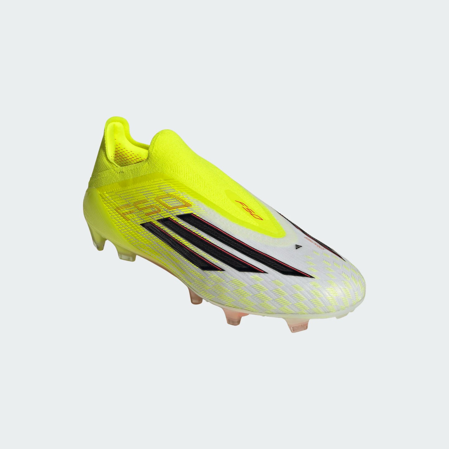 Adidas F50 Elite Laceless FG Firm Ground Soccer Cleat - Team Solar Yellow/Core Black/Lucid Red