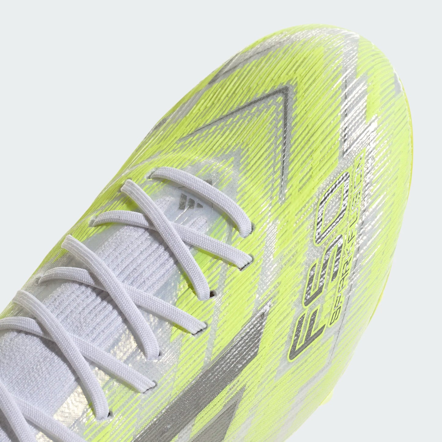 Adidas F50 Sparkfusion Elite FG/AG Firm Ground Soccer Cleat - Cloud White/Iron Metallic/Hi Res Yellow