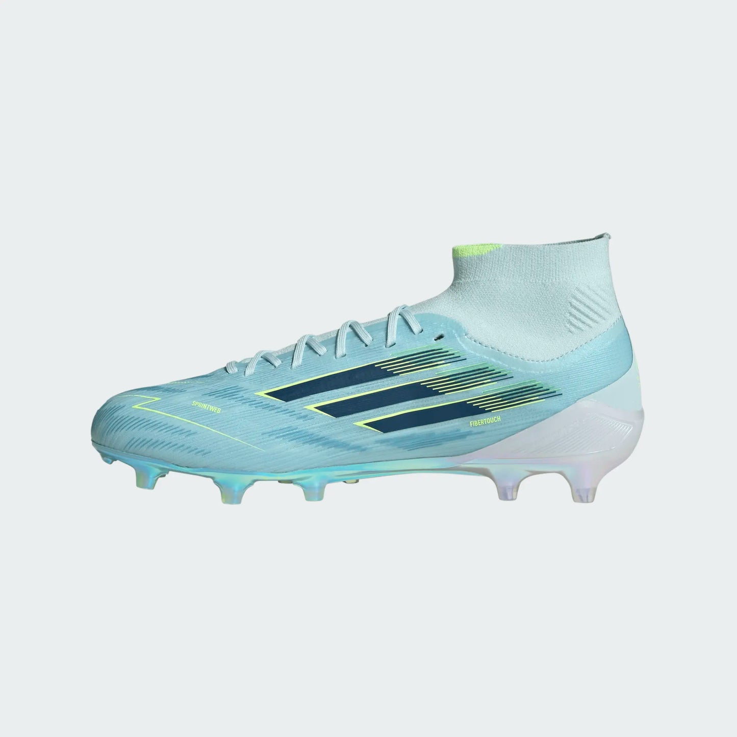 Adidas F50 Sparkfusion Elite FG Firm Ground Soccer Cleat - Almost Blue/Dusky Petrol/Hi-Res Yellow