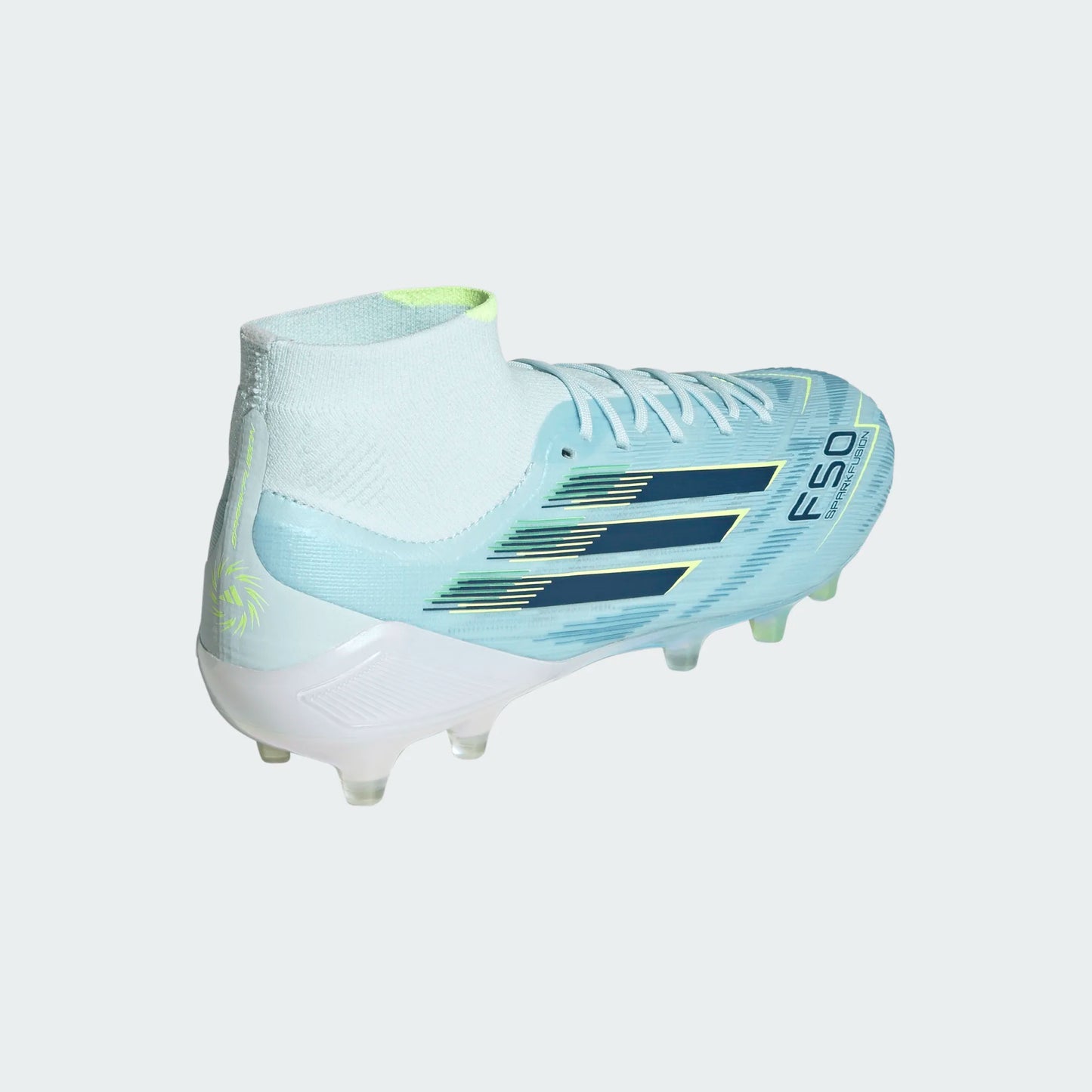 Adidas F50 Sparkfusion Elite FG Firm Ground Soccer Cleat - Almost Blue/Dusky Petrol/Hi-Res Yellow