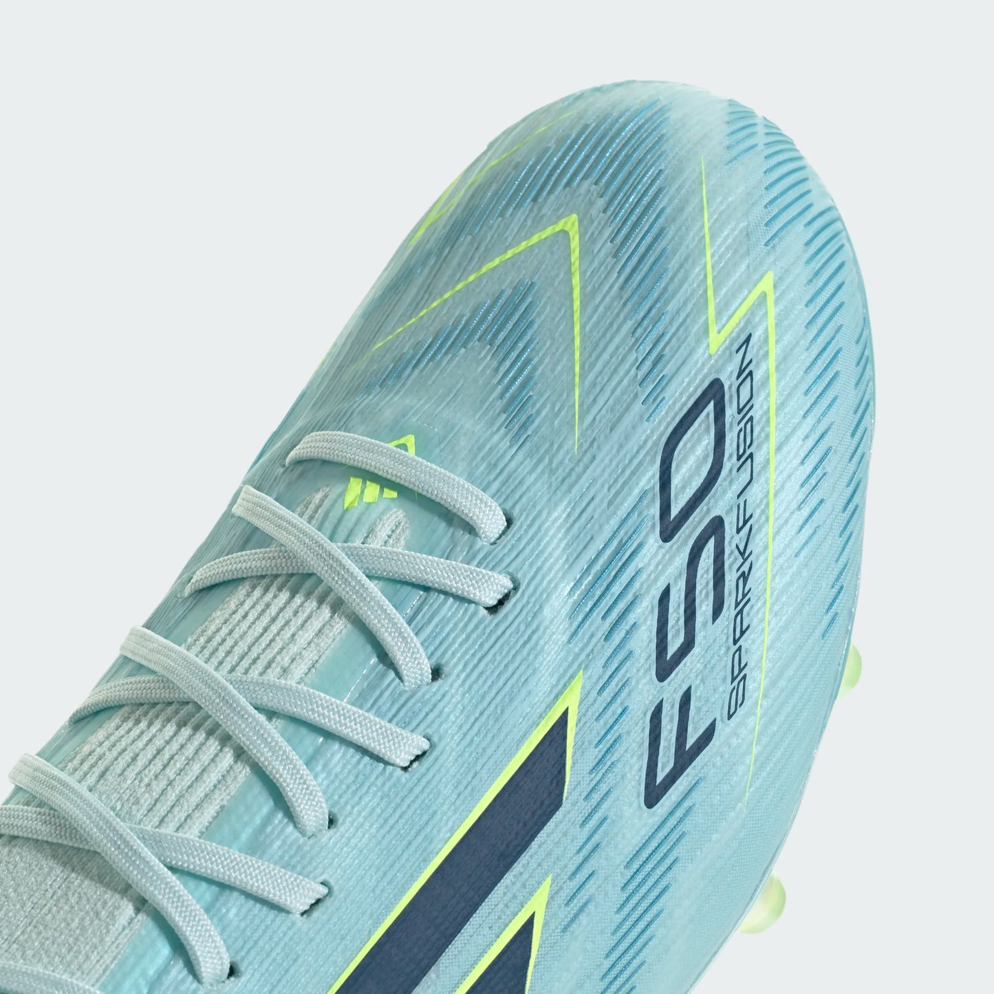 Adidas F50 Sparkfusion Elite FG Firm Ground Soccer Cleat - Almost Blue/Dusky Petrol/Hi-Res Yellow