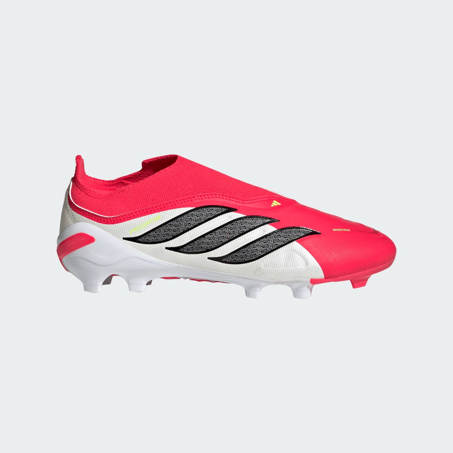 Adidas Junior Predator League Laceless FG Firm Ground Soccer Cleat - Lucid Red/Carbon Black/Cloud White