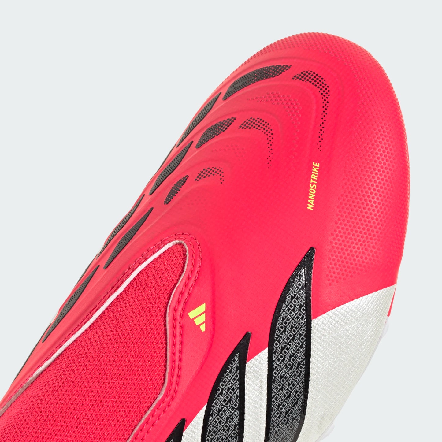 Adidas Junior Predator League Laceless FG Firm Ground Soccer Cleat - Lucid Red/Carbon Black/Cloud White