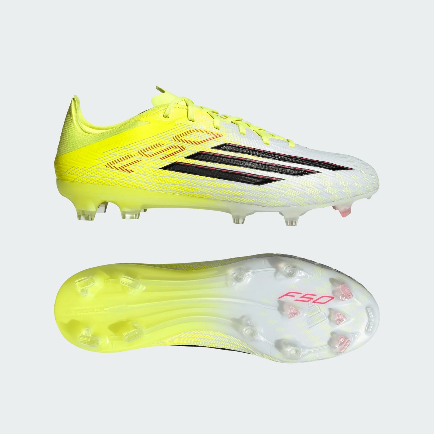 Adidas F50 Pro FG Firm Ground Soccer Cleat - Team Solar Yellow/Core Black/Lucid Red