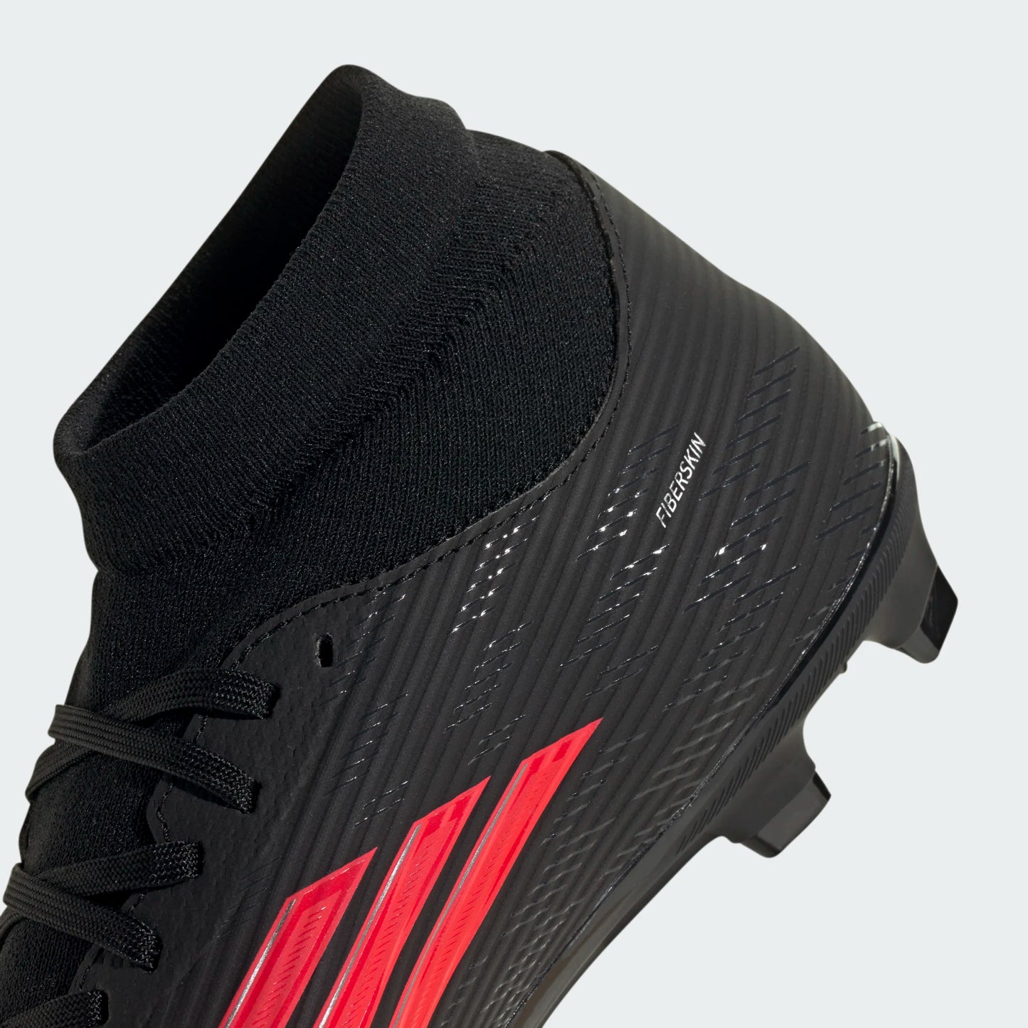 Adidas F50 Mid League FG/MG Firm Ground Soccer Cleat - Core Black/Lucid Red/Core Black