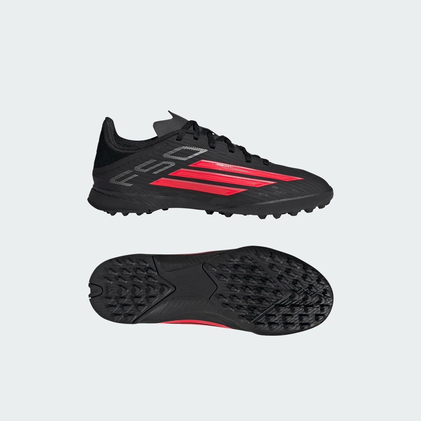 Adidas Junior F50 League TF Turf Soccer Cleat - Core Black/Lucid Red/Core Black