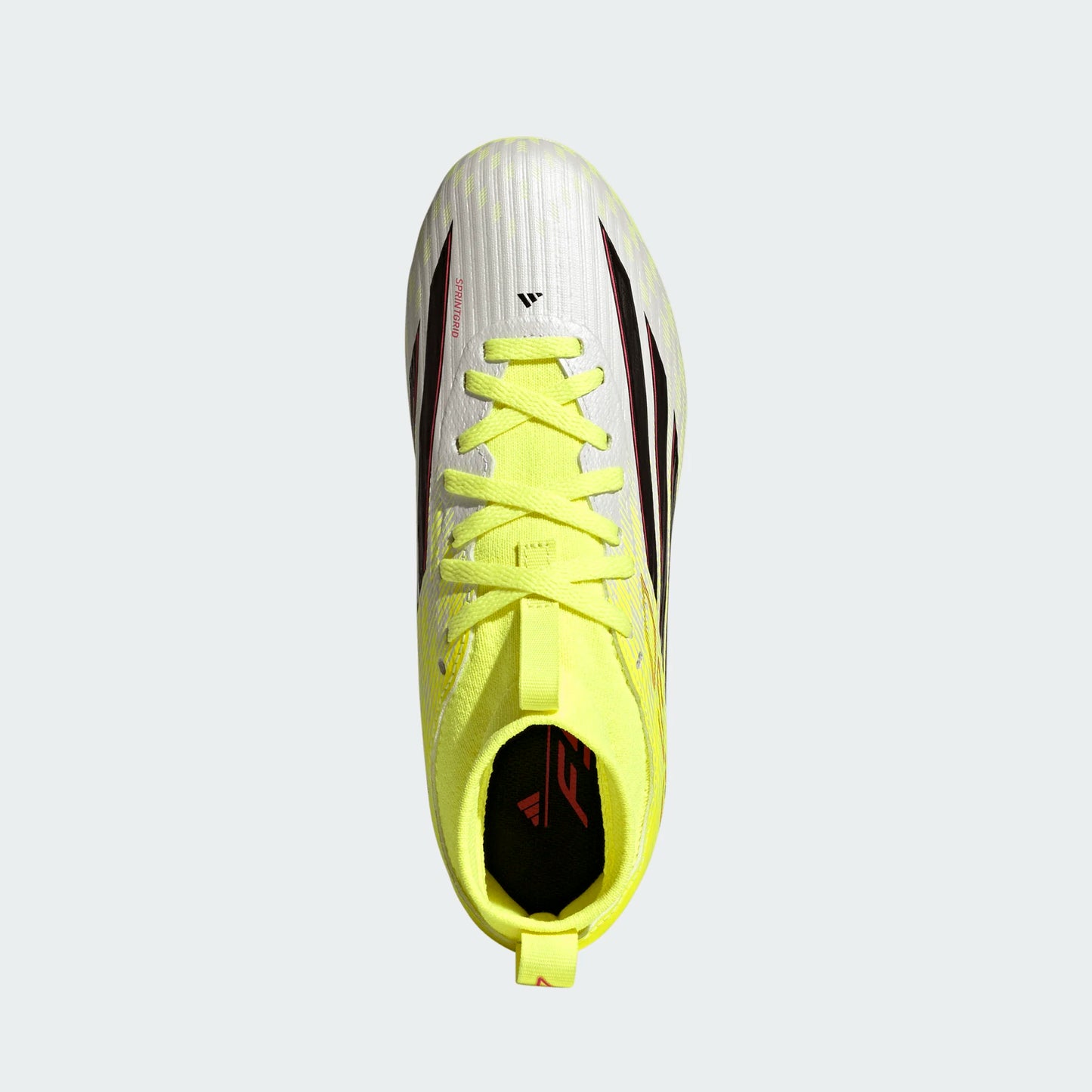 Adidas Junior F50 Mid League FG/MG Firm Ground Soccer Cleat - Team Solar Yellow/Core Black/Lucid Red