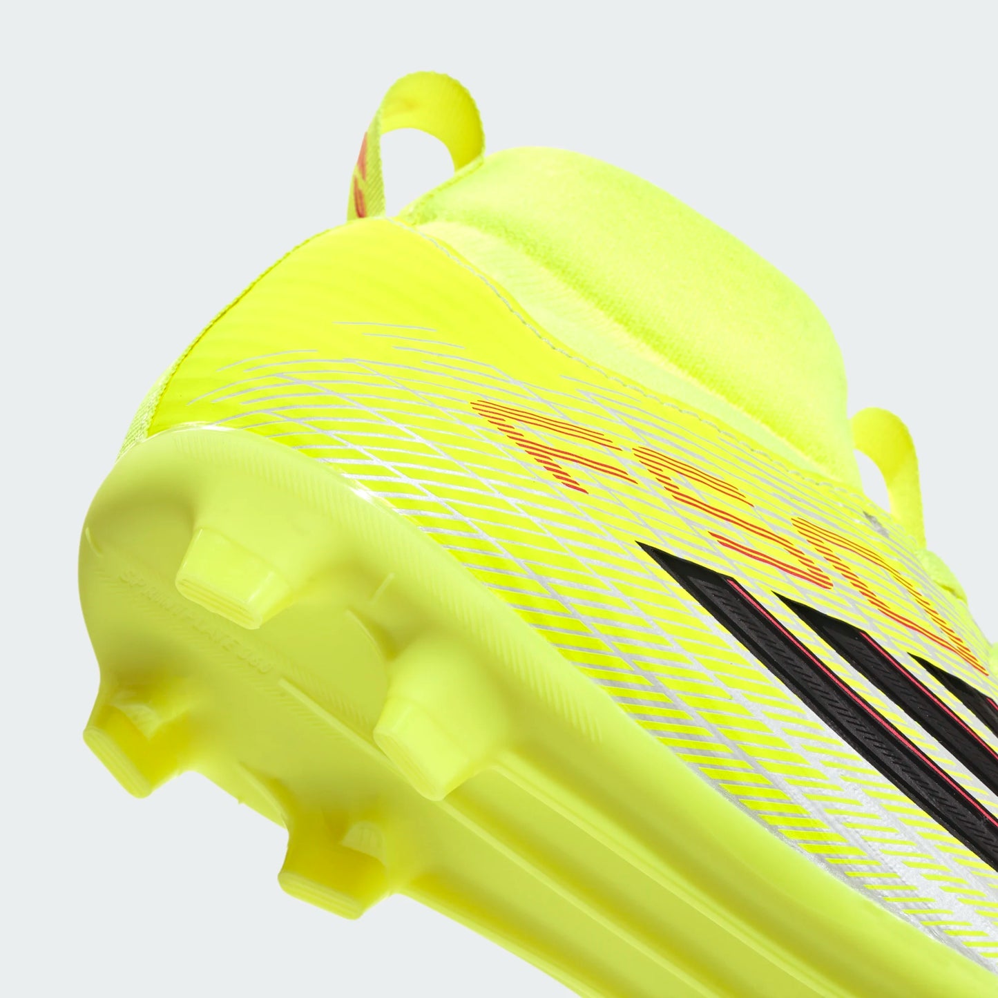 Adidas Junior F50 Mid League FG/MG Firm Ground Soccer Cleat - Team Solar Yellow/Core Black/Lucid Red